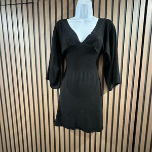 Elegant Black Knit Dress